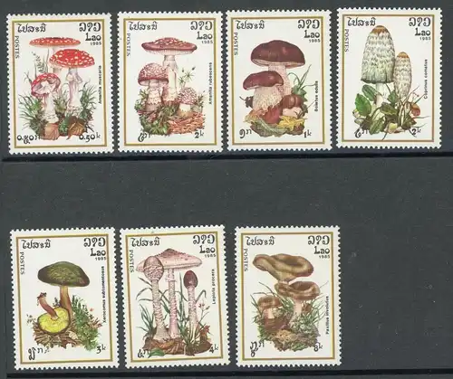 Laos 828-34 postfrisch Pilze #HE766