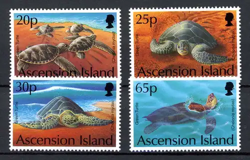 Ascension 633-36 postfrisch Schildkröten #HE867