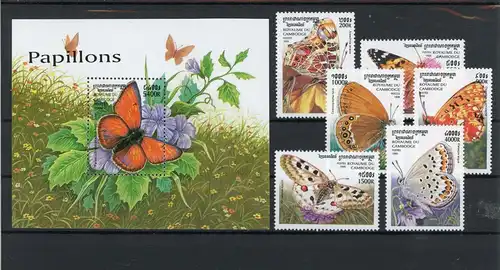 Kambodscha 1930-1935, Block 253 postfrisch Schmetterlinge #Schm1835