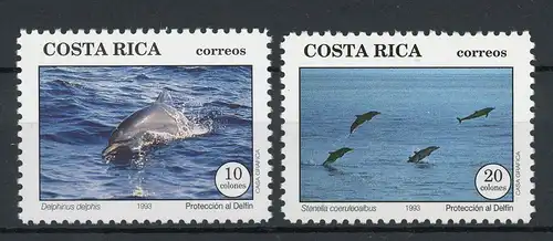 Costa Rica 1417-1418 postfrisch Delfine #HE863
