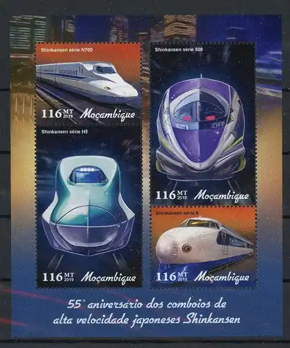 Mocambique Kleinbogen postfrisch Shinkansen #HE920