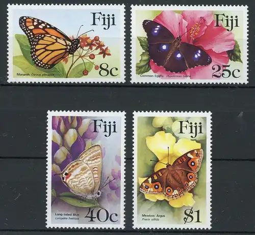 Fidschi 517-520 postfrisch Schmetterling #HE967