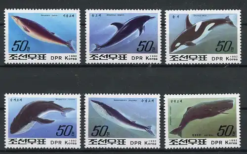 Korea Nord 3354-3359 postfrisch Wale #HE836