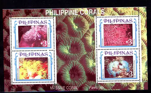 Philippinen Block 71 postfrisch Korallen #HE869