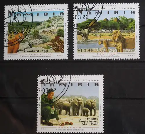 Namibia 1235-1237 gestempelt #FN983