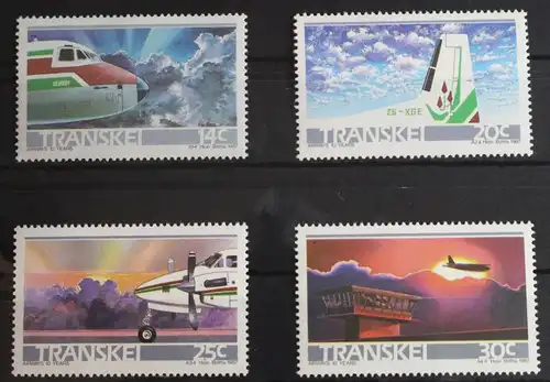 Transkei 197-200 postfrisch Luftfahrt #FS383