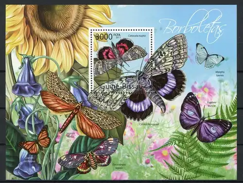 Guinea Bissau Block 992 postfrisch Schmetterling #Schm1933