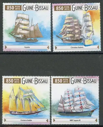 Guinea Bissau 8088-91 postfrisch Schiff #HE724