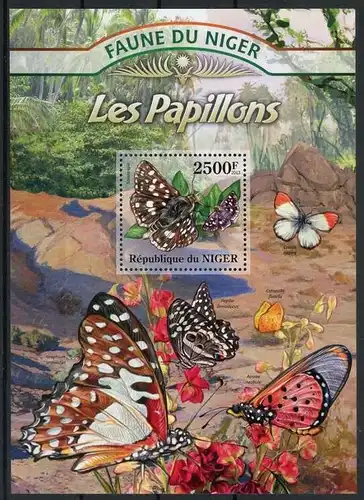 Niger Block 146 postfrisch Schmetterling #HF355