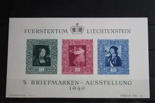 Liechtenstein Block 5 postfrisch #FG326