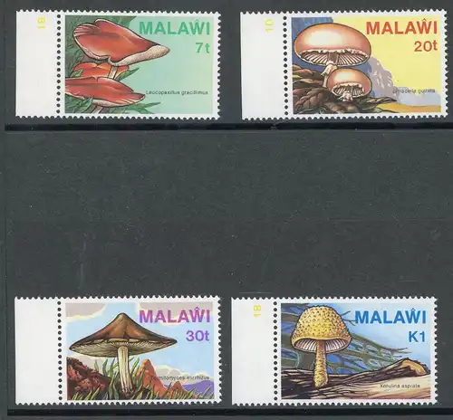 Malawi 441-444 postfrisch Pilze #HE767