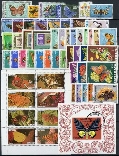 Lot Motiv Schmetterling gestempelt #GG2037