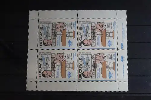 Uruguay 1539 postfrisch Viererblock Luftfahrt #FS352