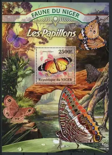 Niger Block 145 postfrisch Schmetterling #HF354
