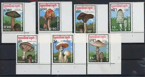 Kambodscha 1048-1054 postfrisch Pilze #1F998
