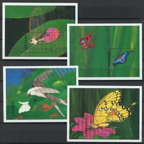 Grenada Block 269-72 postfrisch Schmetterling #HF414