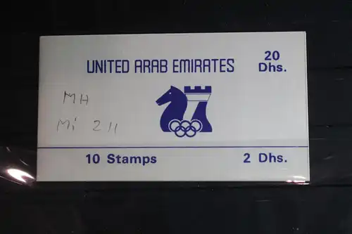 Vereinigte Arabische Emirate 211 postfrisch Markenheftchen #FT902