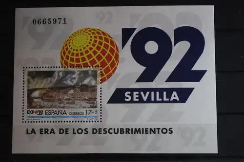 Spanien Block 43 mit 3060 postfrisch Schifffahrt #FR304