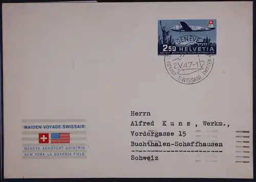 Schweiz 479 auf Brief als FDC #BB689