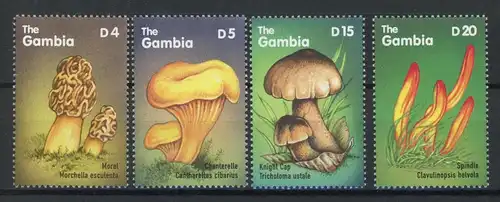 Gambia 3612-3615 postfrisch Pilze #1H107