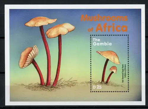 Gambia Block 464 postfrisch Pilze #1H108