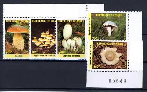 Niger 962-966 postfrisch Pilze #1H352