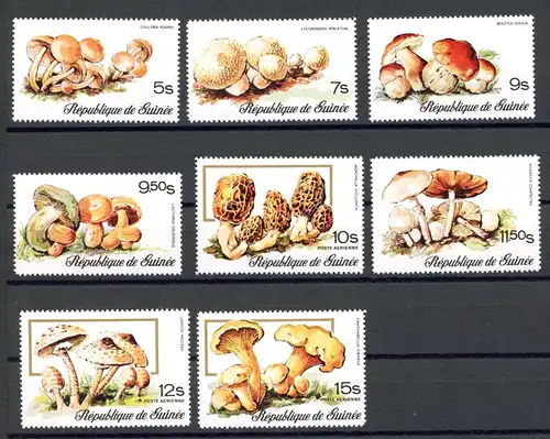 Guinea 759-766 A postfrisch Pilze #1H319