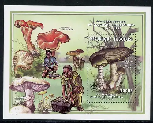 Togo Block 421 postfrisch Pilze #1H230