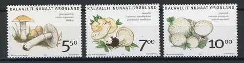 Dänemark-Grönland 464-466 postfrisch Pilze #1H264