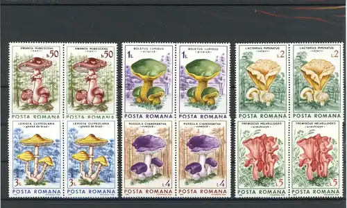 Rumänien Paare 4288-4293 postfrisch Pilze #1G132