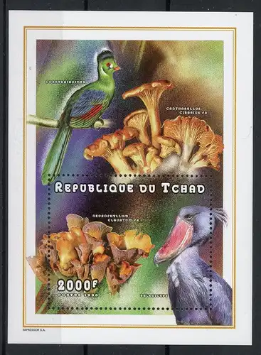 Tschad Block 284 A postfrisch Pilze #1H047
