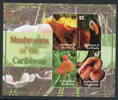 Antigua und Barbuda KB mit 4471-4474 postfrisch Pilze #1H263