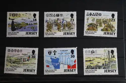 Großbritannien Jersey 654-659 postfrisch Geschichte 2. Weltkrieg #FR633