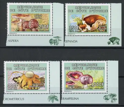 Elfenbeinküste 1381-1384 postfrisch Pilze #1H244