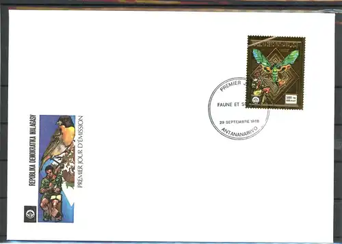 Madagaskar 1140 Schmetterling Ersttagesbrief/FDC #Schm1983