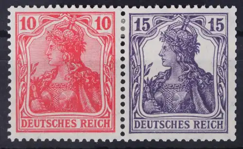 Deutsches Reich Zd W12 mit Falz #FW107