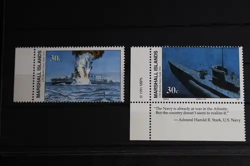 Marshall-Inseln 379-380 postfrisch Geschichte 2. Weltkrieges #FR612