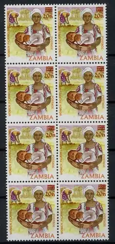 Sambia Achterblock A 340 postfrisch Pilze #1G243