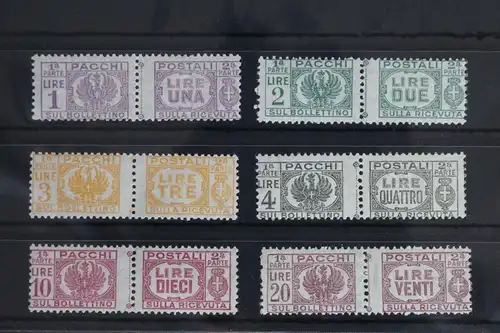 Italien Gebührenmarken Paketzustellung 60-65 postfrisch leicht gefaltet #FY577