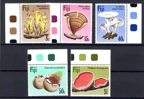 Fidschi Inseln 494-498 postfrisch Pilze #1H326