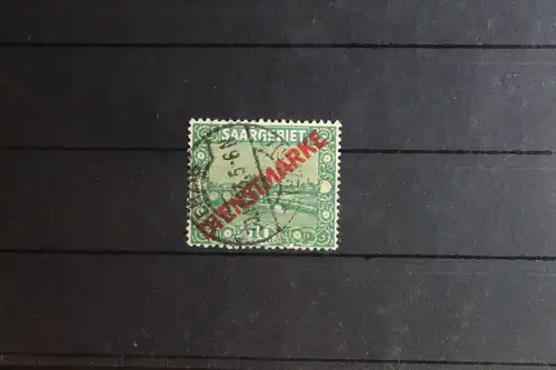 Saargebiet Dienstmarken 3 PF XIX gestempelt geprüft Hoffmann BPP #FY912