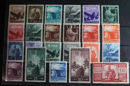 Italien 682-704 postfrisch Freimarken Demokratie #FV400