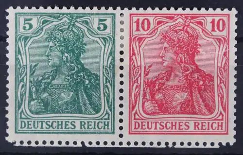 Deutsches Reich Zd W7 mit Falz #FW104