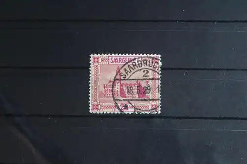 Saargebiet 100VIII gestempelt Plattenfehler, geprüft Hoffmann BPP #FY815