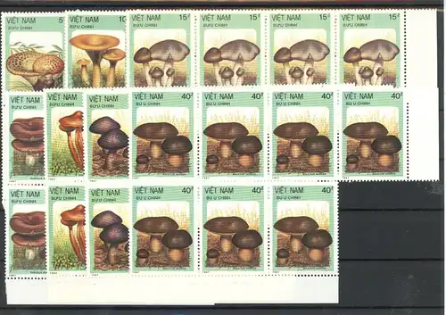 Vietnam Siebenerblock 1876-1882 postfrisch Pilze #1G159