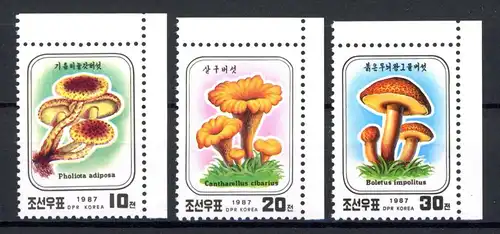 Korea 2798-2800 postfrisch Pilze #1H354