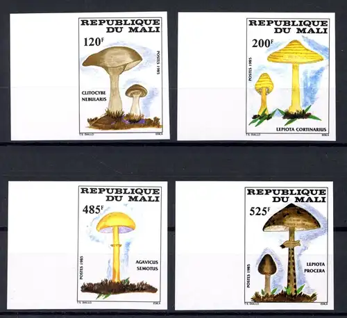 Mali 1038-1041 B postfrisch Pilze #1H351