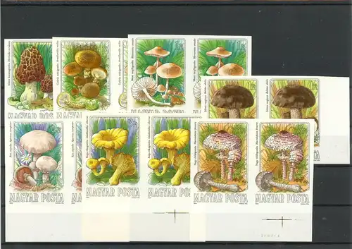 Ungarn Paare 3708-3714 B postfrisch Pilze #1G166