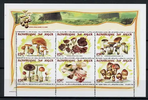 Niger KB mit 1542-1547 postfrisch Pilze #1H236