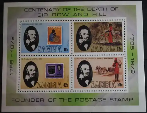 Sambia Block 6 postfrisch #FQ165